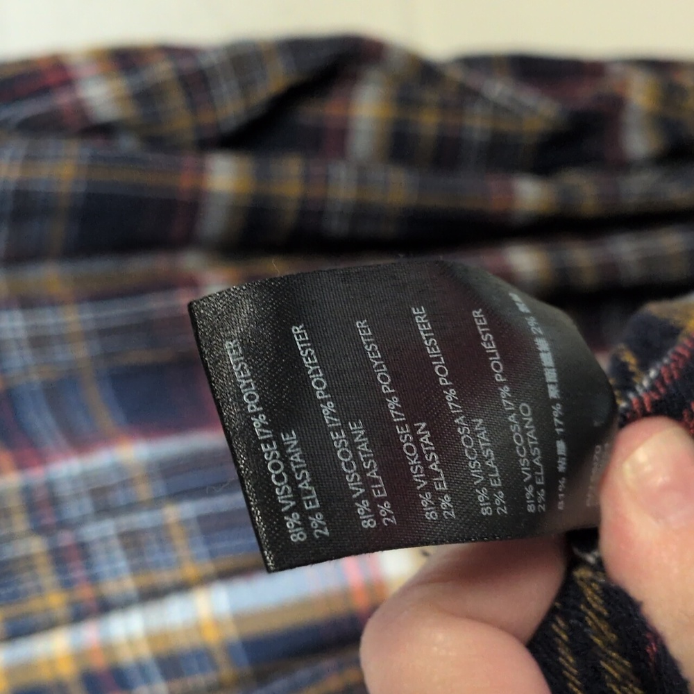 We the Free Hidden-Valley Oversized Button Down Plaid Shirt, XS, Boho Grunge 90s - Picture 7 of 7